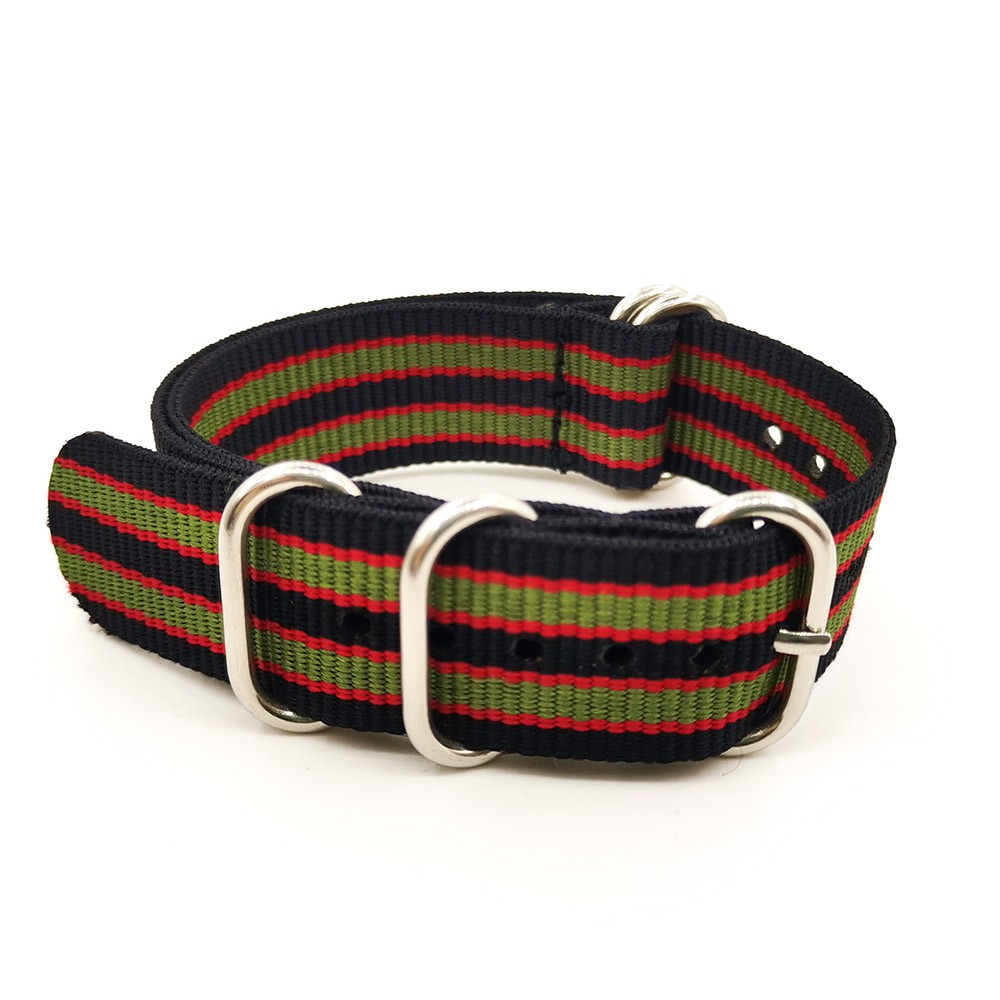 Dây Đeo Đồng Hồ Bằng Nilon Chống Thấm Nước 18mm 20mm 22mm 24mm Phong Cách Quân Đội