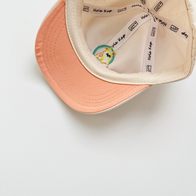 Mũ Lưỡi Trai Cotton Thêu Họa Tiết Hoạt Hình Dễ Thương Thời Trang Xuân Hè Cho Bé Trai Và Gái