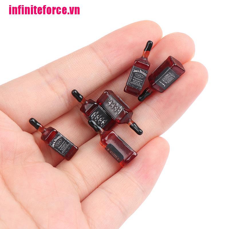 Bộ 10 Chai Rượu Mini Trang Trí Nhà Búp Bê Xinh Xắn