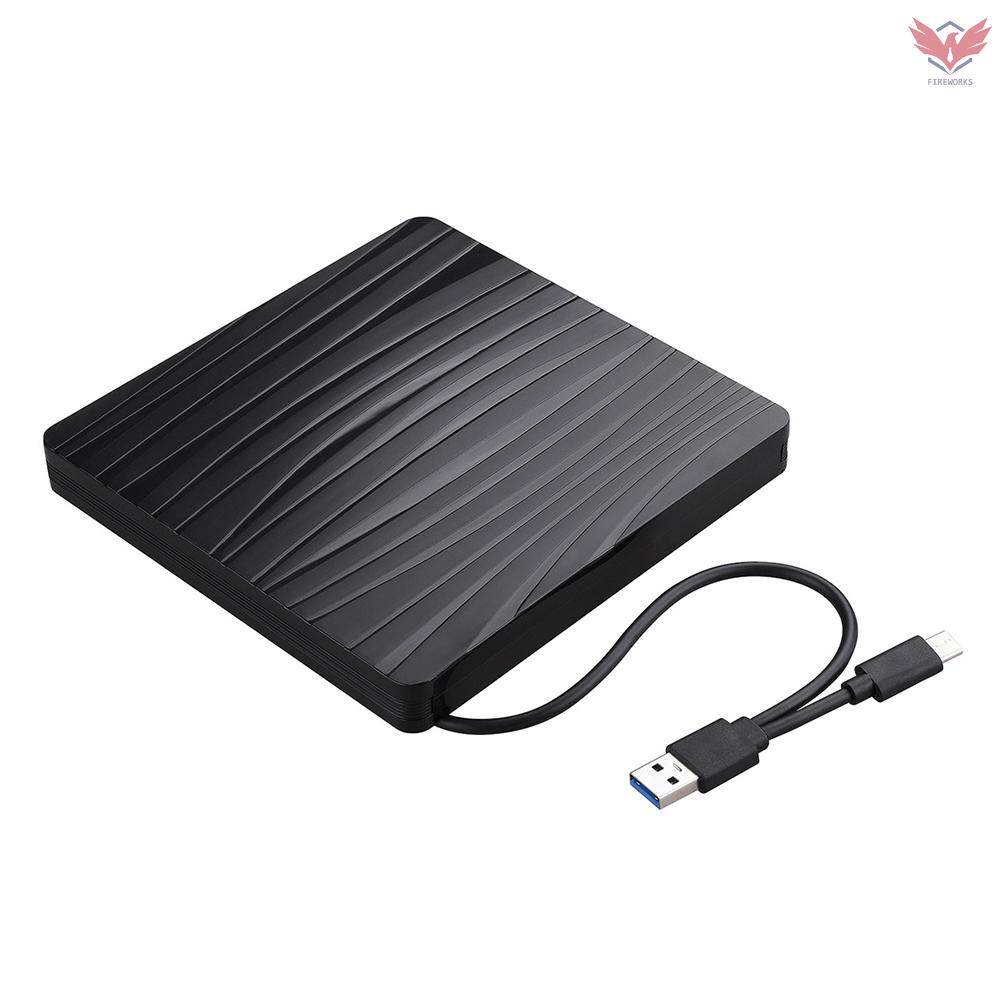 Ổ Đĩa Quang Fir Usb 3.0 + Type-C Hai Cổng Siêu Mỏng Cho Windows / Mac Os | BigBuy360 - bigbuy360.vn
