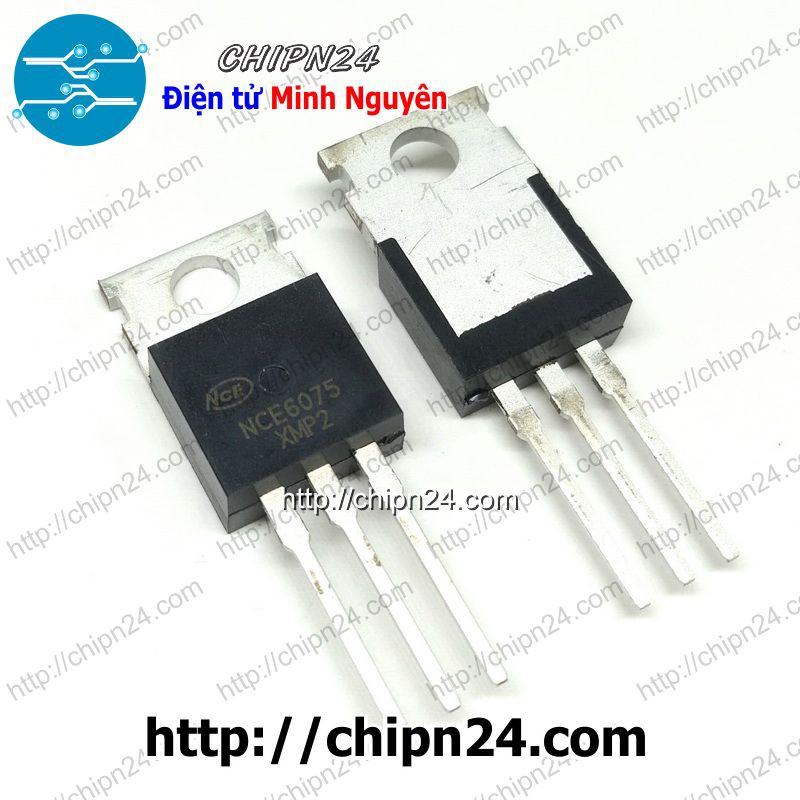 [1 CON] Mosfet NCE6075 TO-220 75A 60V Kênh N (SMD Dán) (NCE6075 6075)