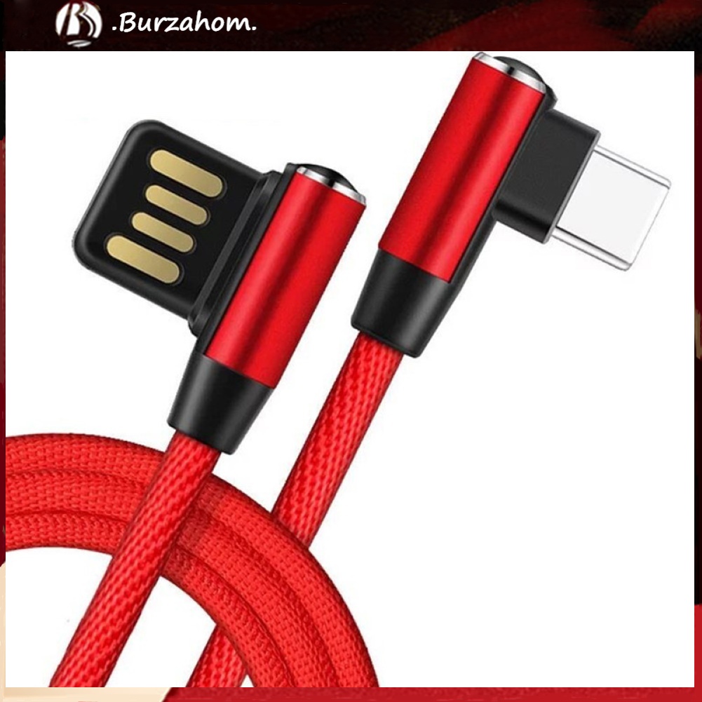 ANDROID Dây Cáp Sạc Nhanh Đầu Cắm Micro Usb Loại C Thiết Kế Góc Vuông 90 Độ Tiện Dụng