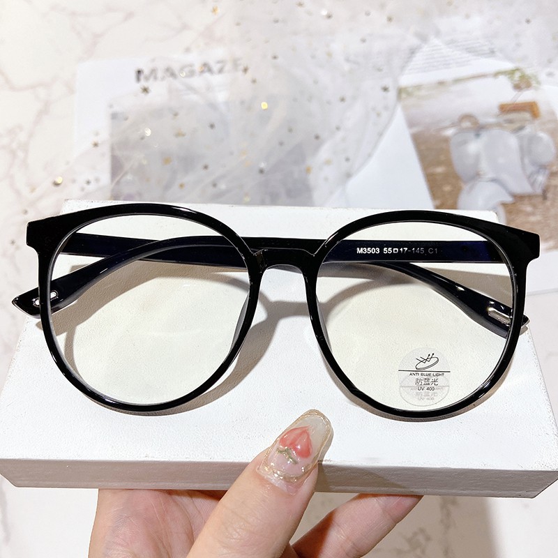 Mắt Kính Gọng Tròn Chống Ánh Sáng Xanh Thời Trang Cho Nam Nữjz3503