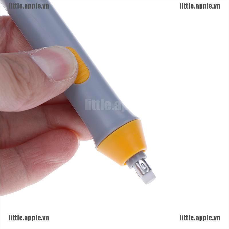 [Little] Electric Eraser Battery Operated Automatic Pencil Eraser Kit w/ 22 Refills Gift [VN]