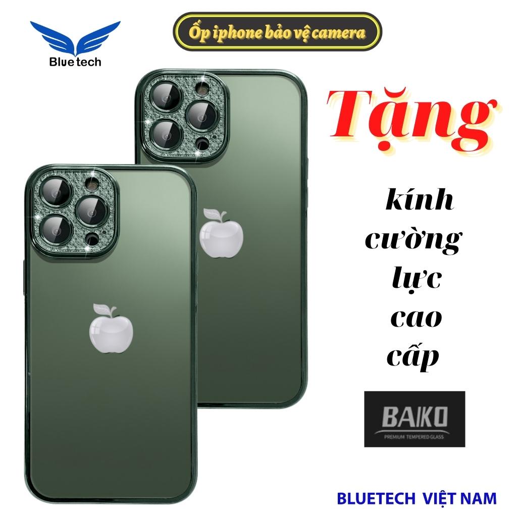 Ốp lưng Iphone, Ốp điện thoại iphone bảo vệ camera chất liệu cao cấp từ dòng X -13 Promax - Tặng Kính Cường Lực Baiko