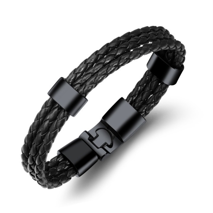 Vòng Tay Nam Da Và Titan Cao Cấp TT 1229