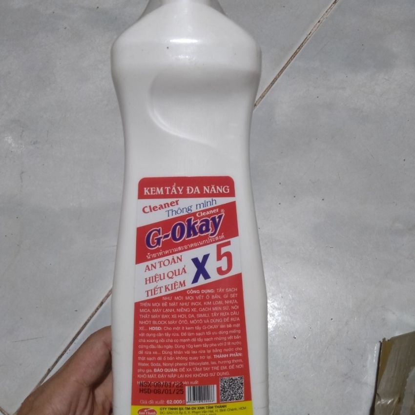 Chất tẩy rửa đa năng SUMO 700g ,Tẩy đa năng Okay -Tây bẩn siêu mạnh, không độc hại, tẩy ố vàng