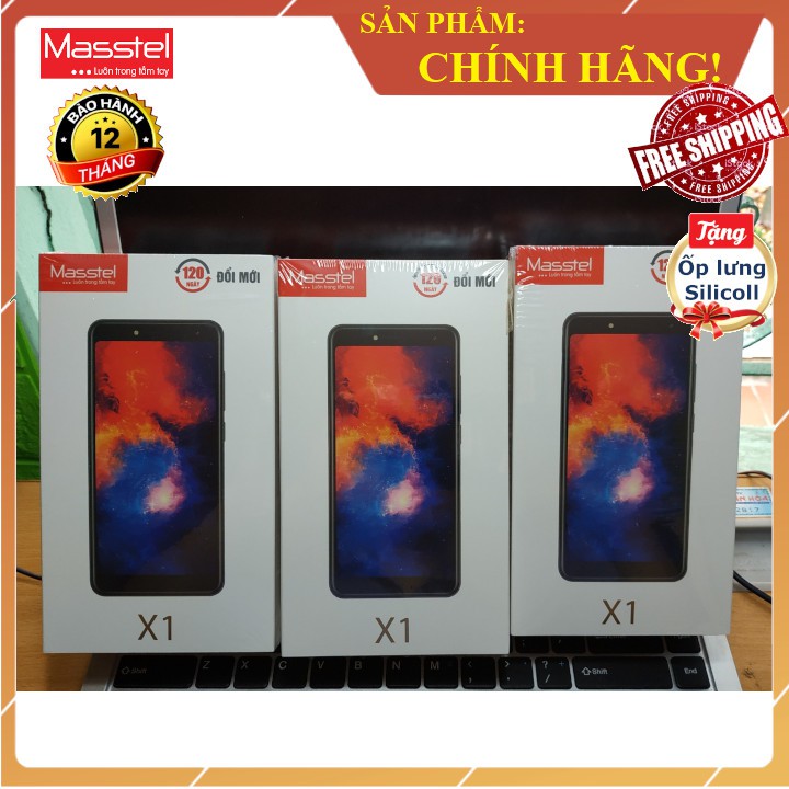 💥Free Ship💥Điện Thoại Masstel X1 (Cảm Ứng Giá Rẻ) TẶNG ỐP LƯNG - Bảo Hành Chính Hãng 12 Tháng, 120 ngày lỗi đổi mới