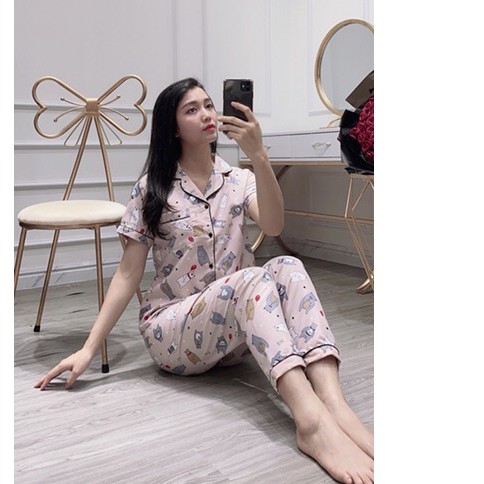 Bộ ngủ pijama tay ngắn quần dài | BigBuy360 - bigbuy360.vn