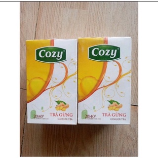 Trà gừng túi lọc cozy hộp 40g