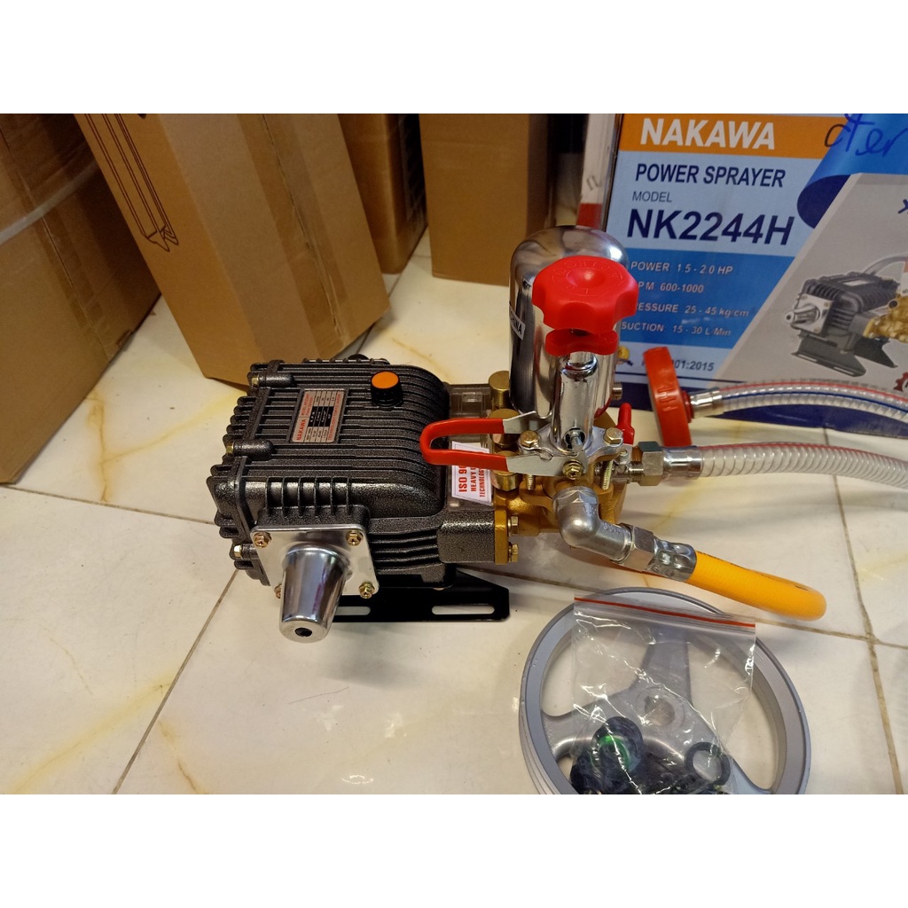 ĐẦU BƠM XỊT 1HP - CHÍNH HÃNG NAKAWA , ĐẦU BƠM THUỐC, ĐẦU RỬA XE 1HP- ĐEN