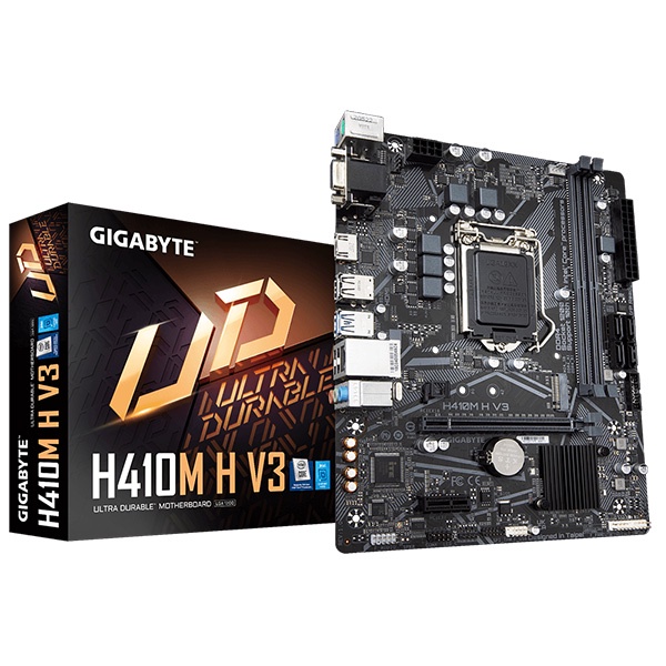 Mainboard GIGABYTE H410M H V3 Chính hãng (VGA, HDMI, M.2 PCIe, Ko hỗ trợ CPU G5900)
