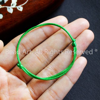 Vòng Tay Chỉ Xanh Lá (Dây Xanh Lá) Handmade, Vòng Tay Phong Thuỷ, Trang Sức (1 Chiếc) S50 - Bead Art