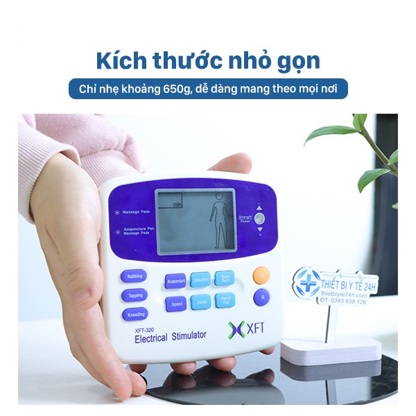 Máy Massage Xung Điện [Freeship] Tích hợp hệ thống điều khiển kỹ thuật số hỗ trợ giảm đau mỏi cơ thể. Thiết kế hiện đại