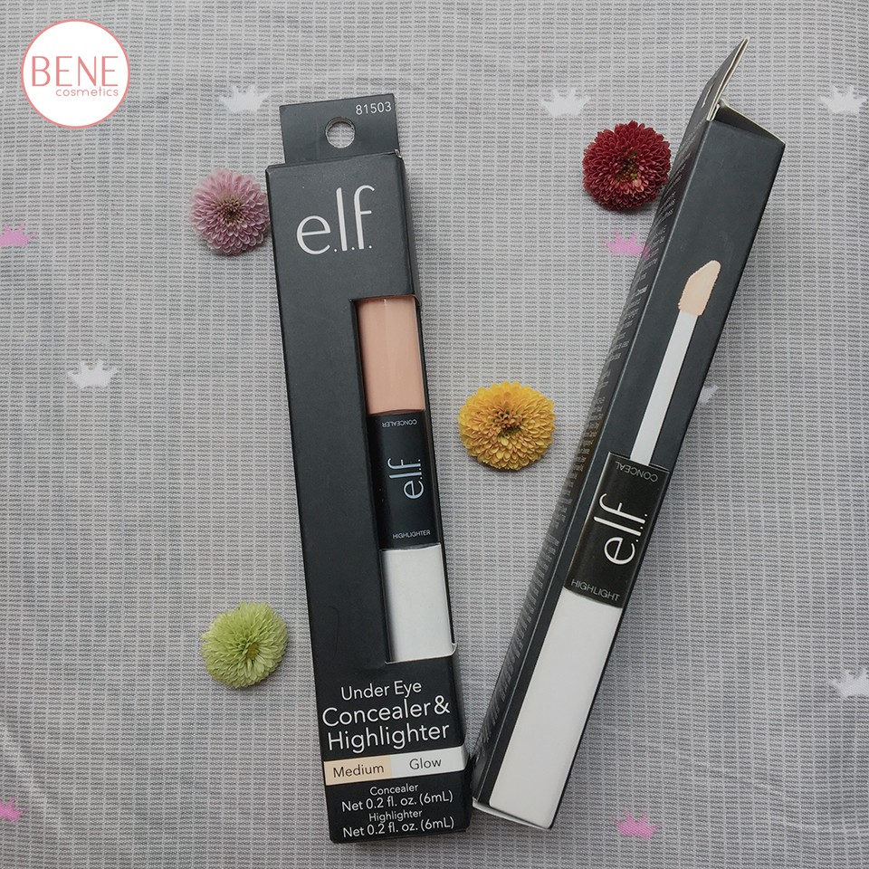 [CHÍNH HÃNG] Kem che khuyết điểm và bắt sáng ELF Under Eye Concealer and Highlighter Glow Medium 2 In 1 | BigBuy360 - bigbuy360.vn
