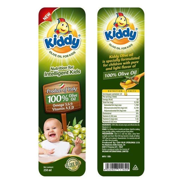 Dầu ăn kiddy chai 250 ml