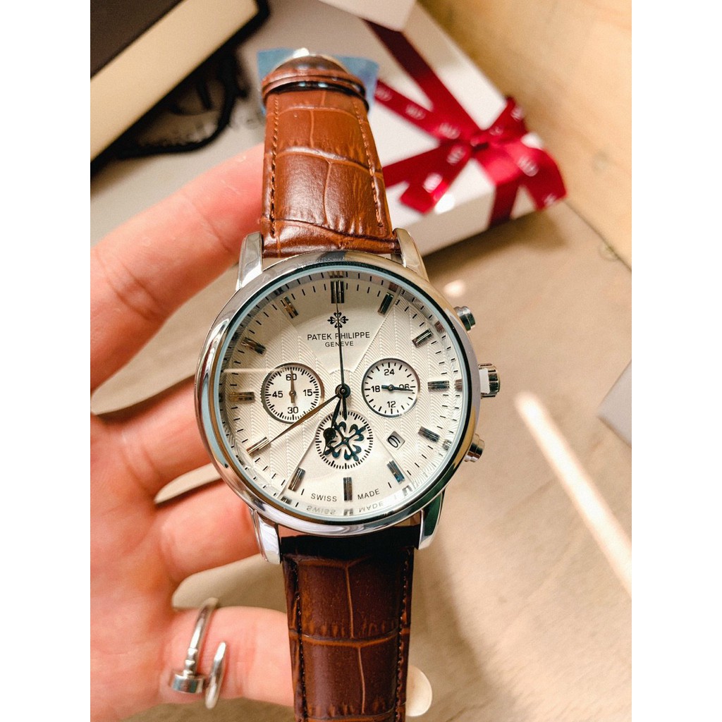 Đồng hồ Nam Patek phillippe kính chống xước, chạy full kim, bảo hành 12 tháng - Đồng hồ patek | BigBuy360 - bigbuy360.vn