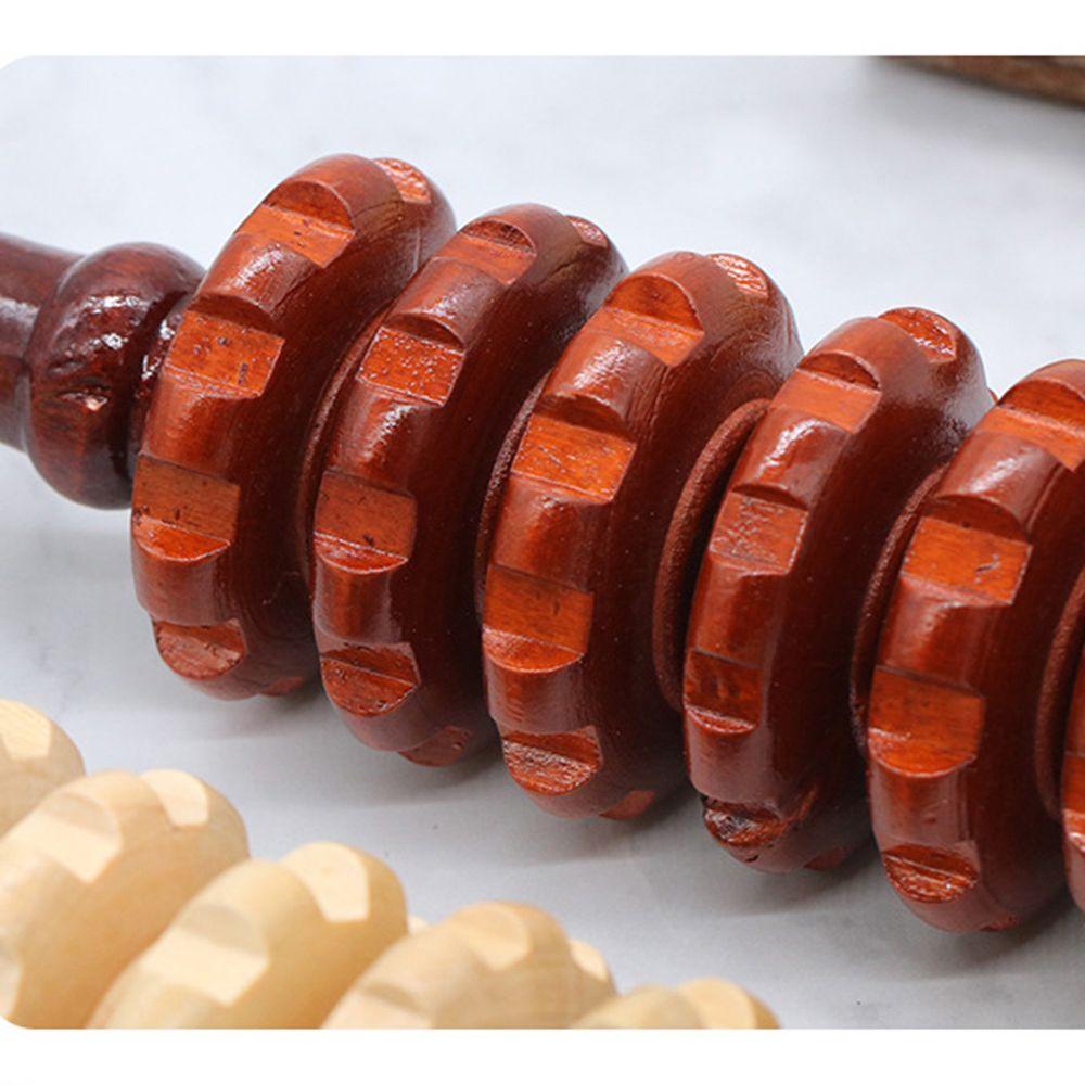 ANEMONE Dụng Cụ Con Lăn Bằng Gỗ Mát Xa Cơ Thể Giảm Mỡ Thừa