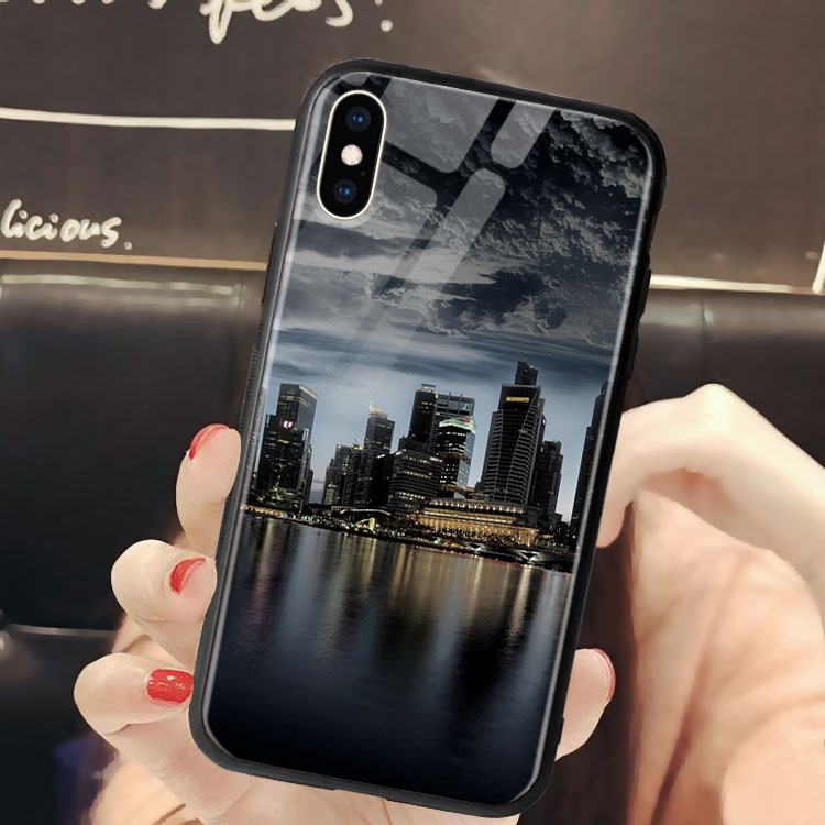 Ốp Lưng Nhựa Dẻo Iphone 12 Hình Landscapes Thành Phố Sang Trọng CASEDOME Cho Iphone 11/12/Pro/X/Xs Max/6/7/8 Plus