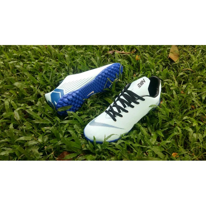 Giày thể thao Nike New Mercurial Vapor Turf Futsal màu trắng xanh dương