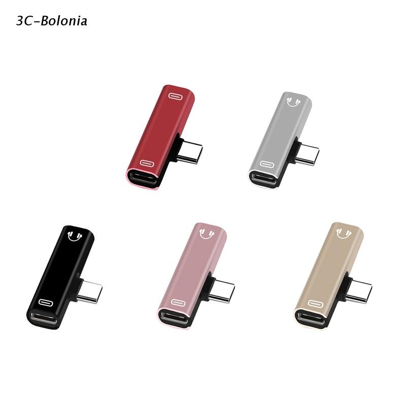 Tai Nghe 2 Trong 1 Cổng Usb C Sang Tai Nghe 3.5mm Sạc Được Tiện Lợi