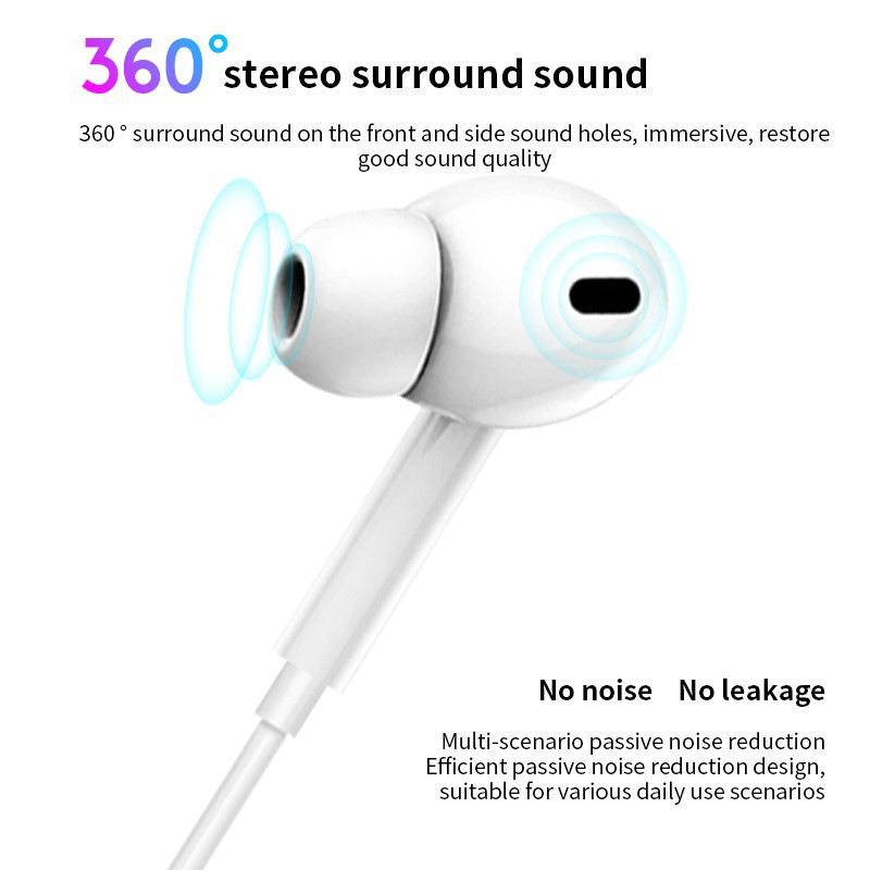 Tai Nghe Nhét Trong Có Dây pro 3 Giắc Cắm 3.5mm/Type C Có Micro Âm Thanh HIFI Tương Thích Với ĐT táo/Android