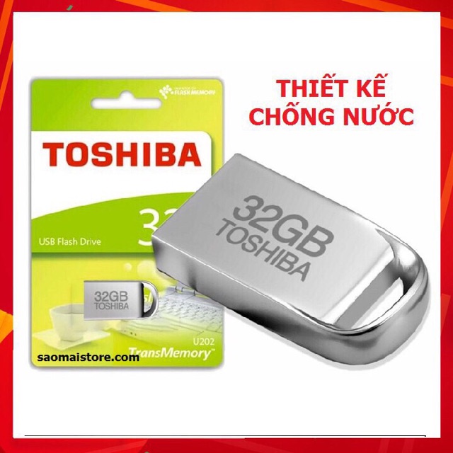 USB 16G 32G SIÊU NHỎ TOSHIBA 2.0-USB Ô TÔ(CHỐNG NƯỚC)(bảo hành  12 Tháng bằng giấy bảo hành công ty)