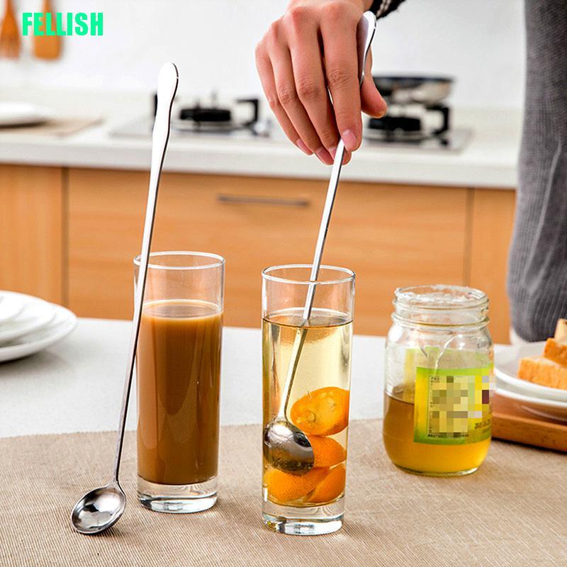 Muỗng Cà Phê Cán Dài Bằng Thép Không Gỉ