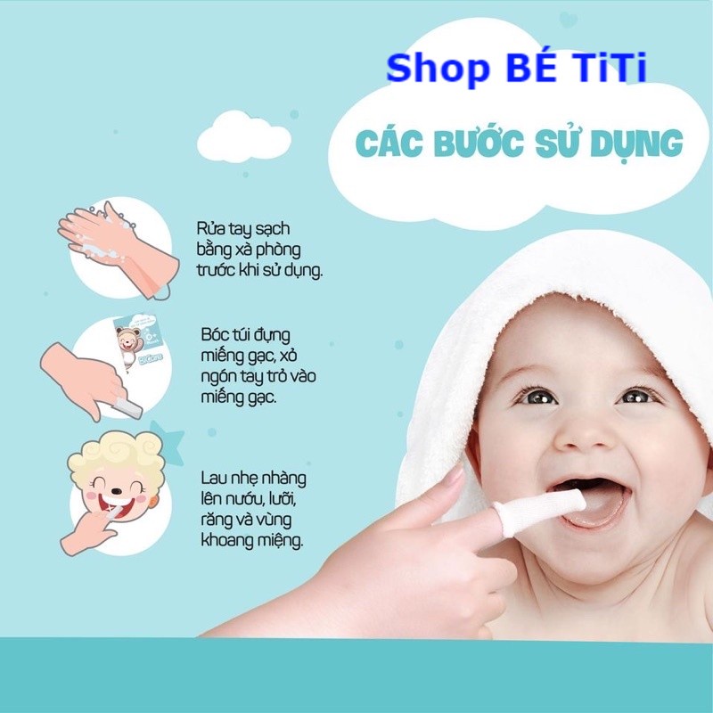 1 Chiếc Gạc vệ sinh răng miệng Bicare  Rơ lưỡi Bicare cho bé [ Quà siêu To ]