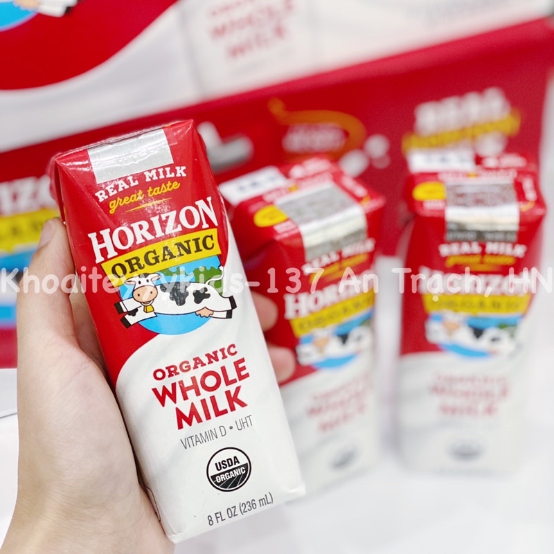Sữa tươi organic Horizon nguyên kem 236ml