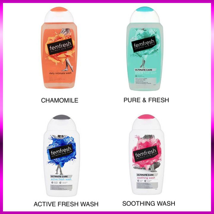 [Hàng Chuẩn] Dung Dịch Vệ Sinh Phụ Nữ Cao Cấp Anh Quốc Dùng Hằng Ngày Femfresh Daily Intimate Wash 250ml - Pink Shop