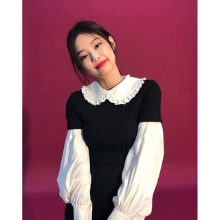 Áo sơ mi nữ đan đầm thiết lập