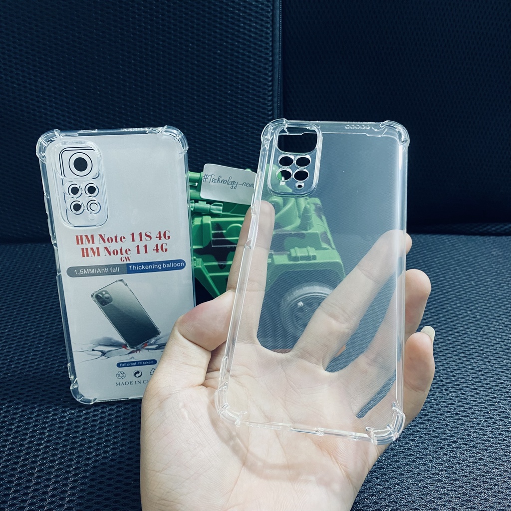 Ốp lưng chống sốc Xiaomi Redmi Note 11S 4G/ Redmi note 11 4G trong suốt cao cấp bo 4 góc chống va đập