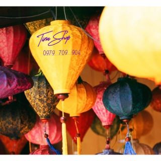Đèn lồng Hội An - tròn - tỏi- ú size 30