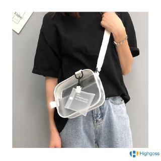 Túi xách tay trong suốt bằng nhựa PVC kiểu dáng đơn giản dành cho nữ