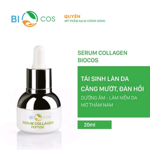 Serum Collagen Peptide Dưỡng Ẩm Và Làm Mềm Da, Tái Tạo Da Làm Mờ Thâm Nám BIO COSMETICS (20ml).