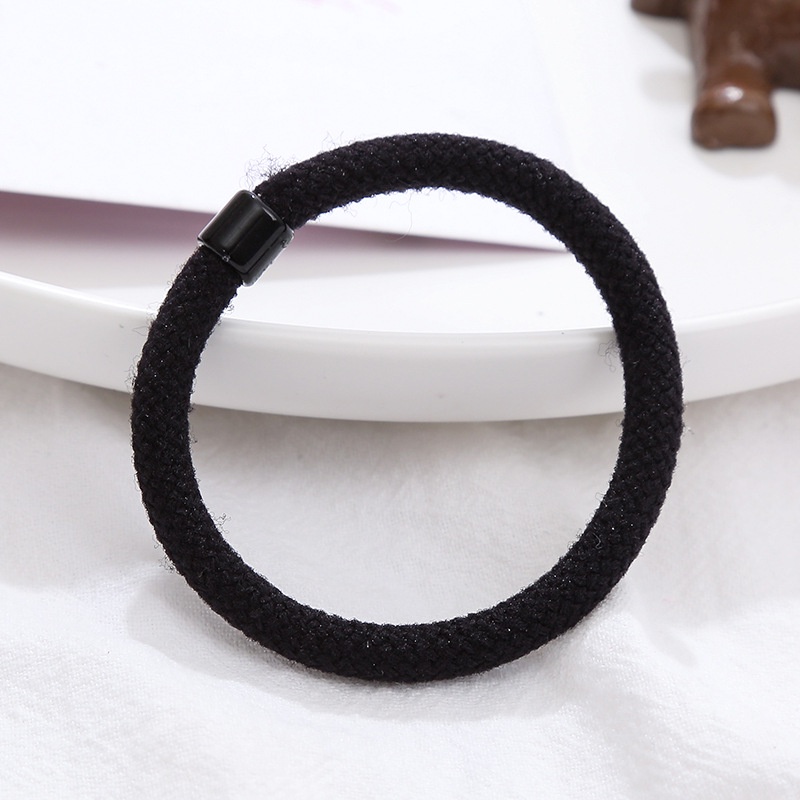 Dây Buộc Tóc Cao Su Co Giãn Màu Trơn Đơn Giản Cho Nữ