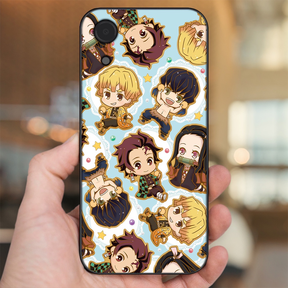 Ốp lưng Samsung A03 Core viền đen in hình Zenitsu Kimetsu no Yaiba