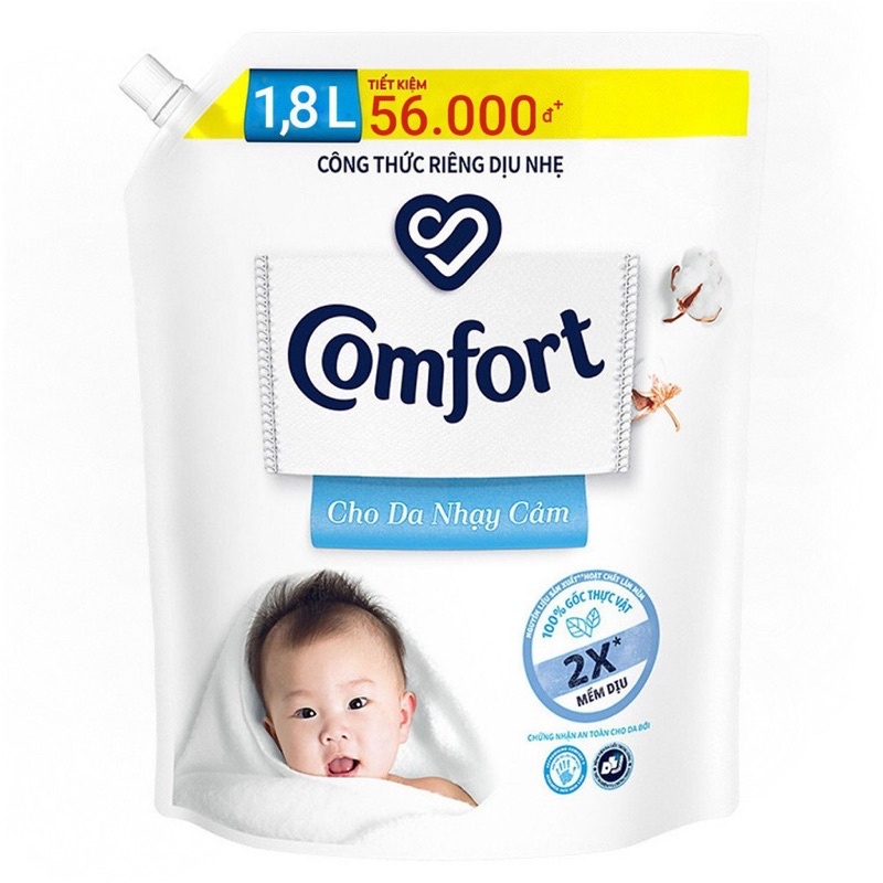 NƯỚC XẢ VẢI COMFORT CHO DA NHẠY CẢM 1,8 L