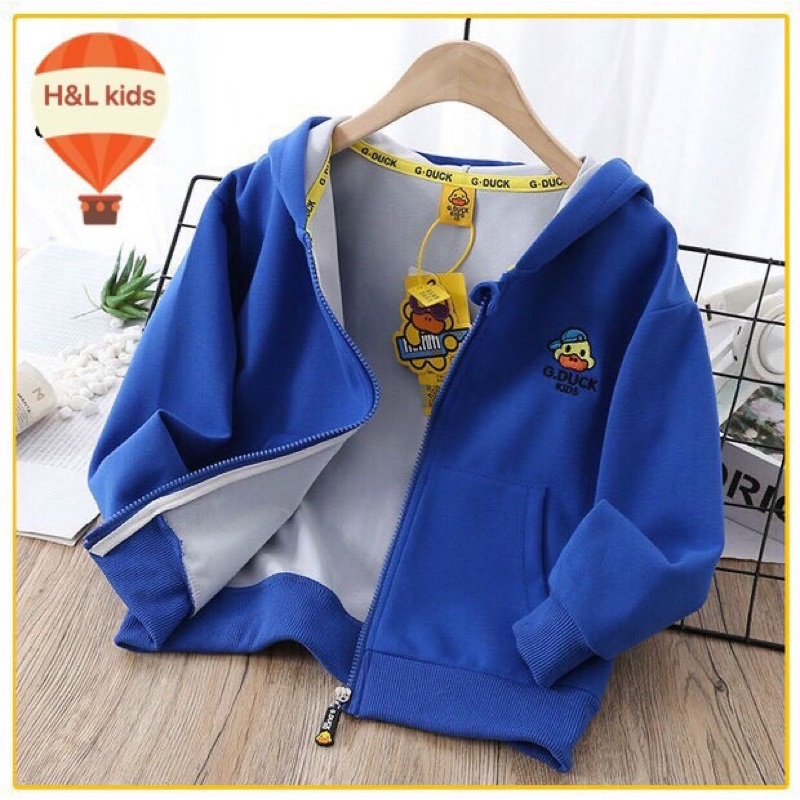 Áo Khoác bé trai bé gái thun da cá dày dặn