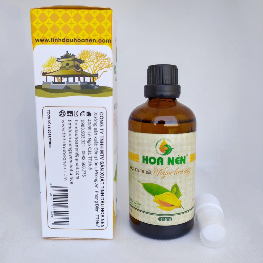 Tinh dầu Ngọc Lan Tây xịt phòng Hoa Nén 100ml_Giúp khử mùi, đuỗi muỗi, tạo hương thơm dịu nhẹ, sang trọng