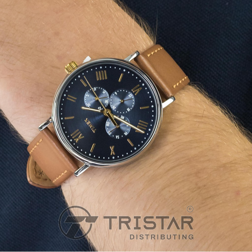 Đồng hồ Nam Timex Southview Multifunction 41mm - TW2R29100 Nâu Dây Da - Chính Hãng