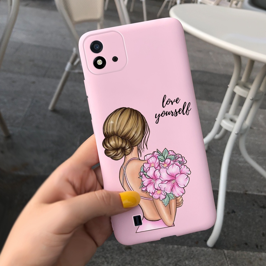 Ốp Điện Thoại TPU Mềm In Hình Cô Gái Cho Realme C11 2021 RMX3231 RealmeC 11 2021 Realme C20