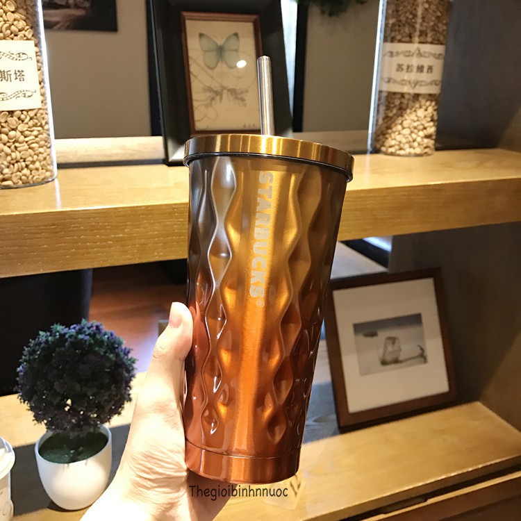 Ly StarBucks Cold Cup Tumbler Thời Trang B186