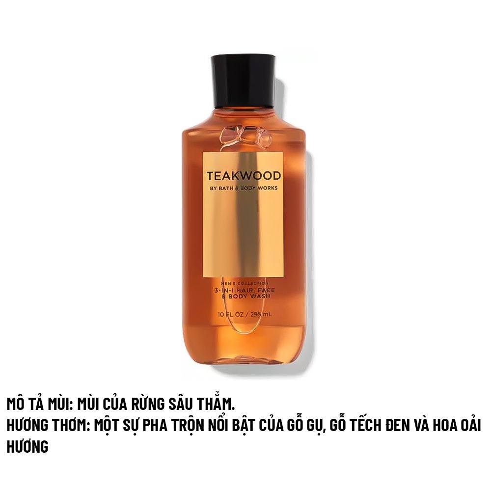 SỮA TẮM GỘI TOÀN THÂN BATH &amp; BODY WORKS 295ML CHO NAM