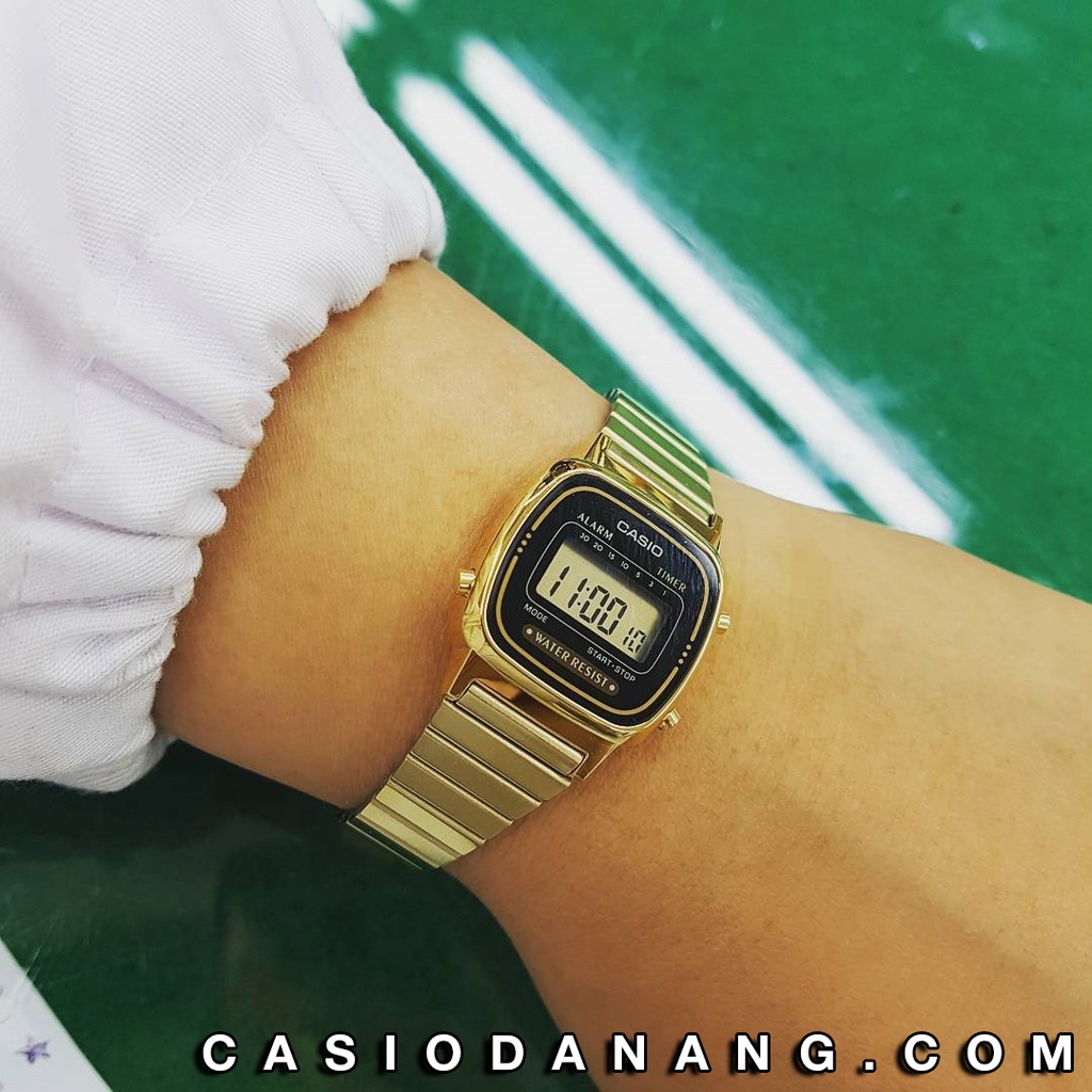 Đồng hồ nữ dây kim loại Casio chính hãng Anh Khuê LA670WGA-1DF (24mm)