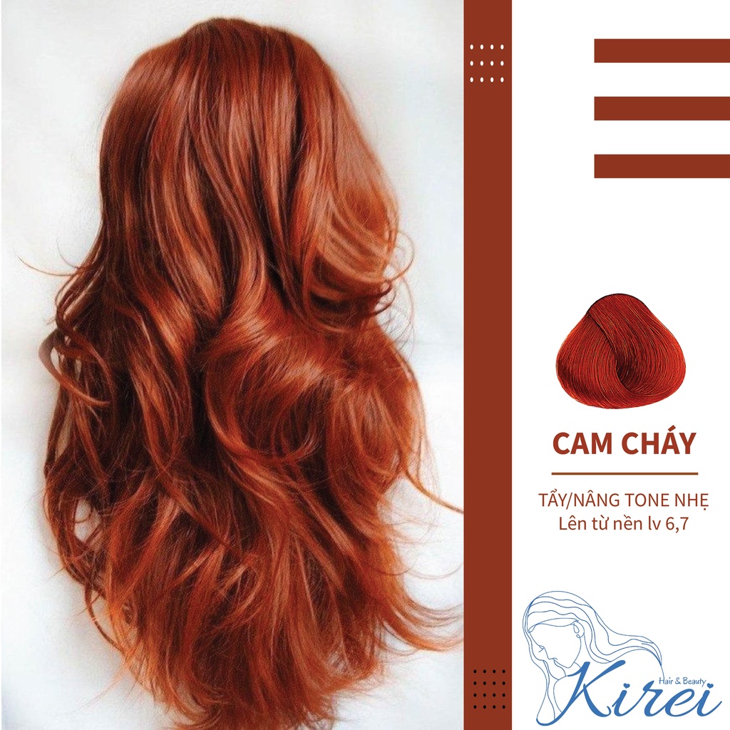 Thuốc nhuộm tóc màu CAM CHÁY Kirei Hair, KireiHair, KIREIHAIR