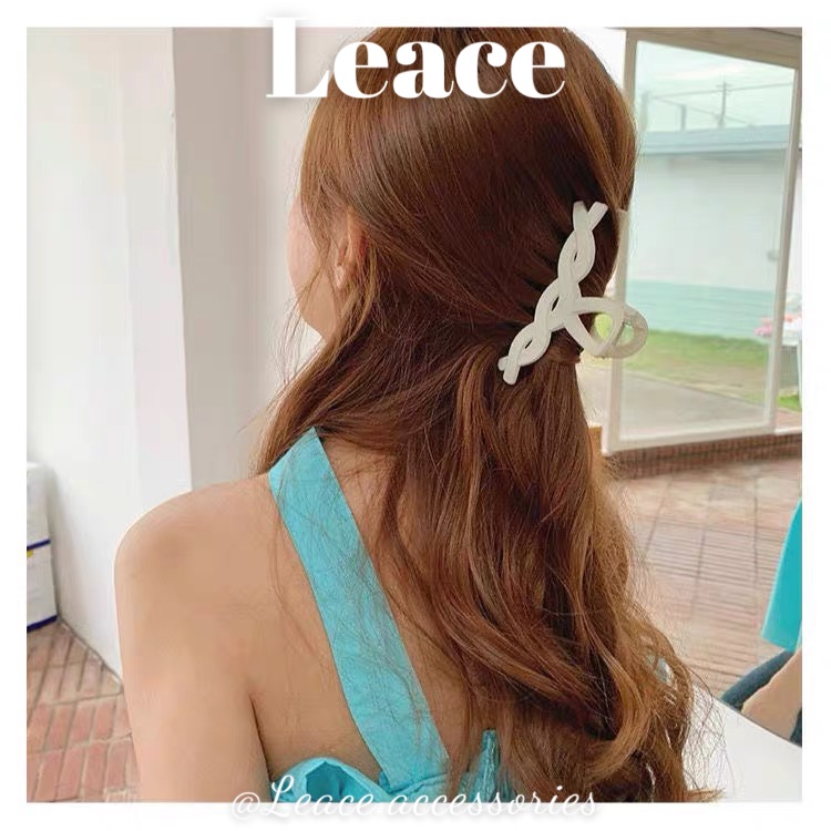 Kẹp tóc, cặp tóc càng cua nhựa xoắn màu lì thời trang Hàn Quốc HDC069-072 Leace.accessories