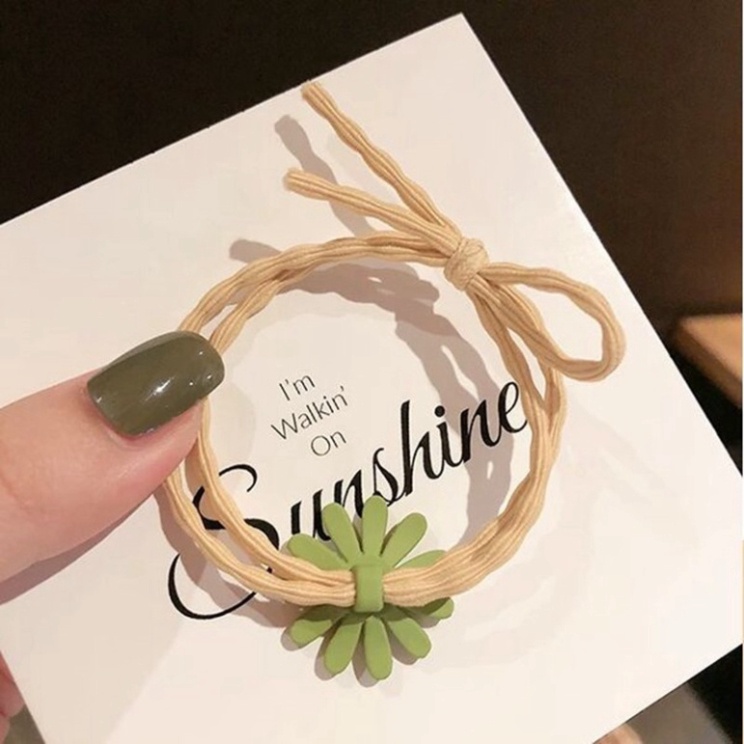Dây Buộc Tóc Bông Cúc Xinh Xắn Ulzzang Siêu Hot - Dây Cột Tóc Bông Cúc Nhiều Màu Sắc Dâu Tây Bông Hoa Tuyết Siêu Cute