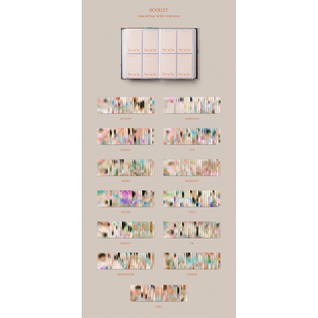 Album thứ 4 KPOP GOODS phiên bản nhãn CARAT Hybe SEVENTEEN FACE THE SUN